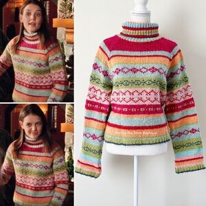 Extremely Rare Y2K Vintage Fair Isle Sweater ASO Joey Potter in Dawson's Creek